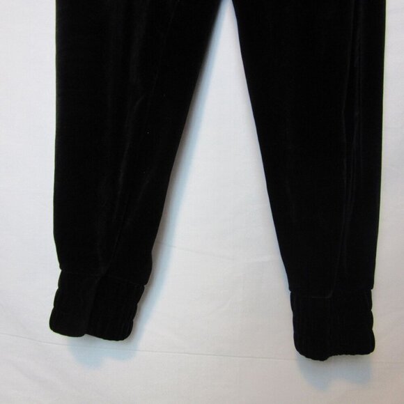 True Religion Sweatpants Velour Joggers Black Velvet Ankle Women's XS - Picture 3 of 5